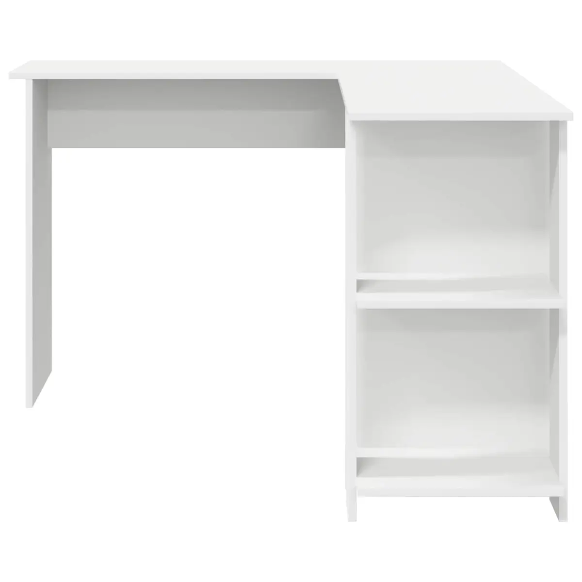 White Corner Desk 140 x 113.5 x 75 cm Engineered Wood