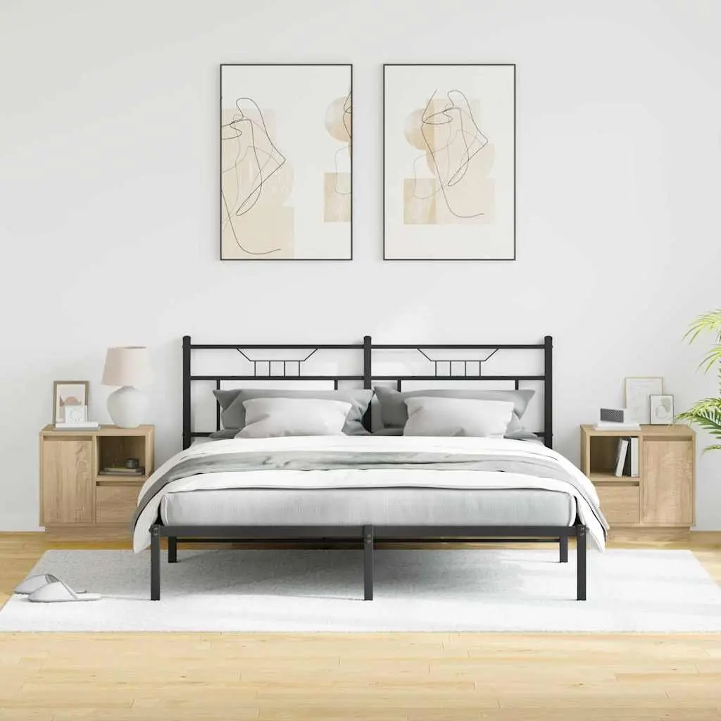 Bedside Cabinet Modern Beige 50 x 34.5 x 50 cm Engineered Wood