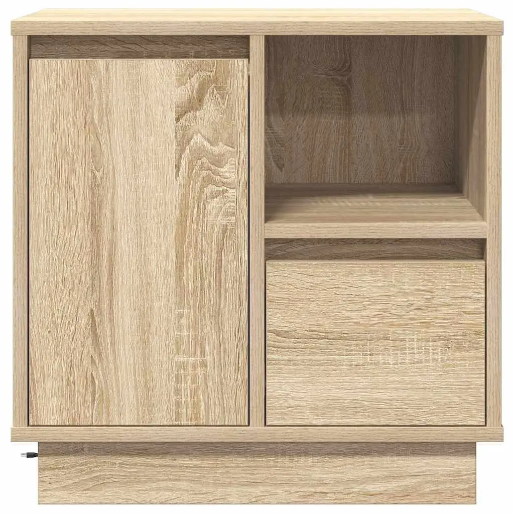 Bedside Cabinet Modern Beige 50 x 34.5 x 50 cm Engineered Wood