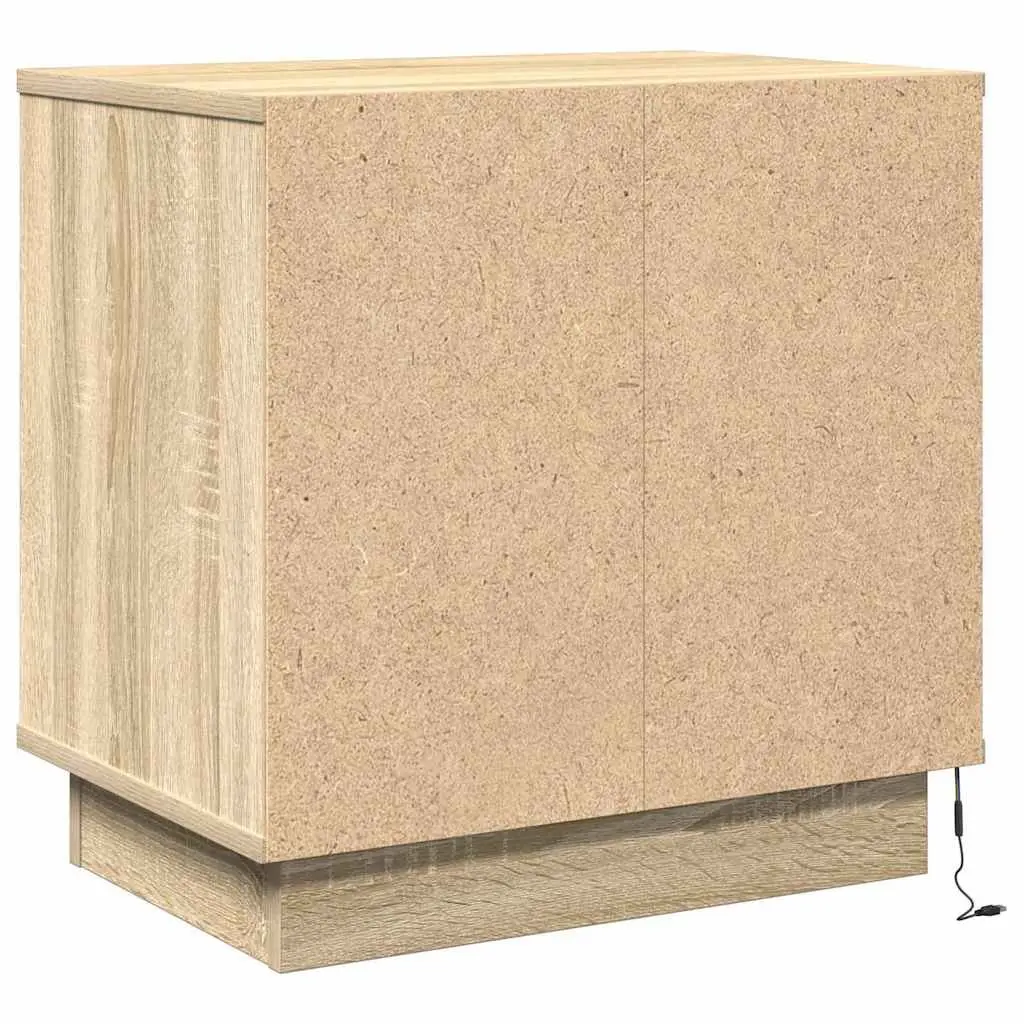 Bedside Cabinet Modern Beige 50 x 34.5 x 50 cm Engineered Wood