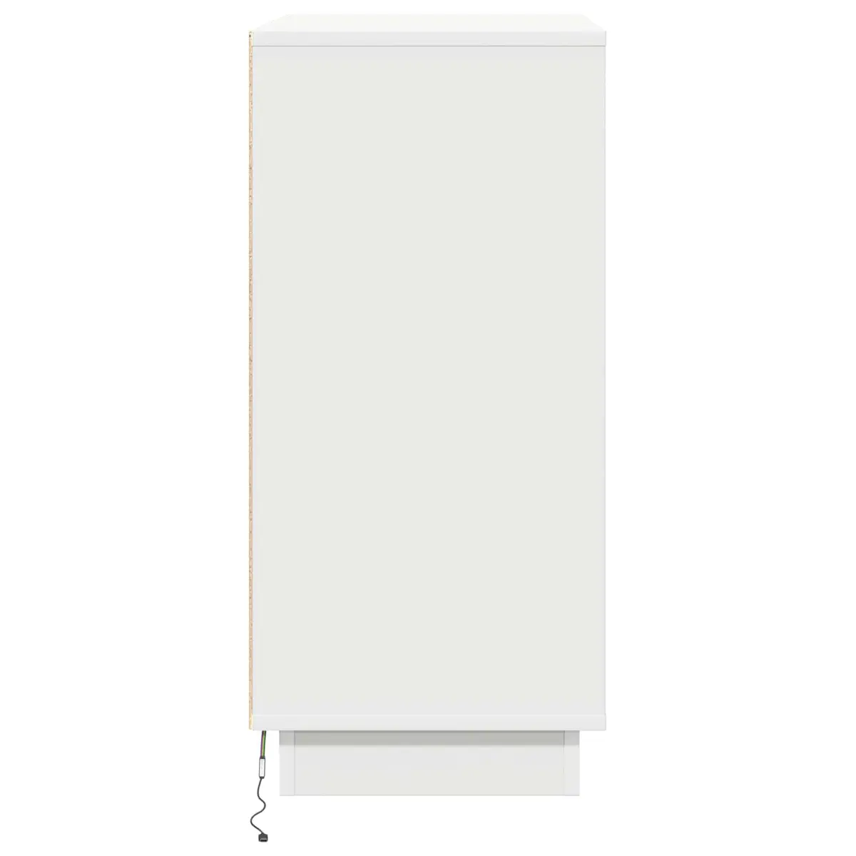 LED Sideboard Storage Cabinet White 71x34.5x75cm Engineered Wood RGB Lighting