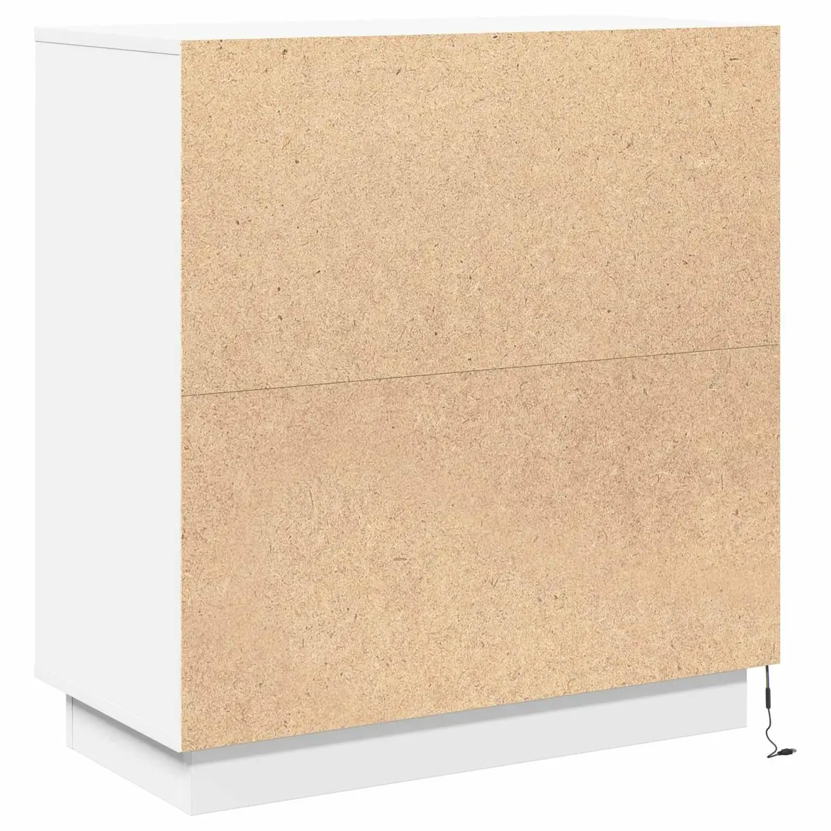 LED Sideboard Storage Cabinet White 71x34.5x75cm Engineered Wood RGB Lighting