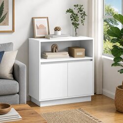 White LED Sideboard for Modern Dining Spaces