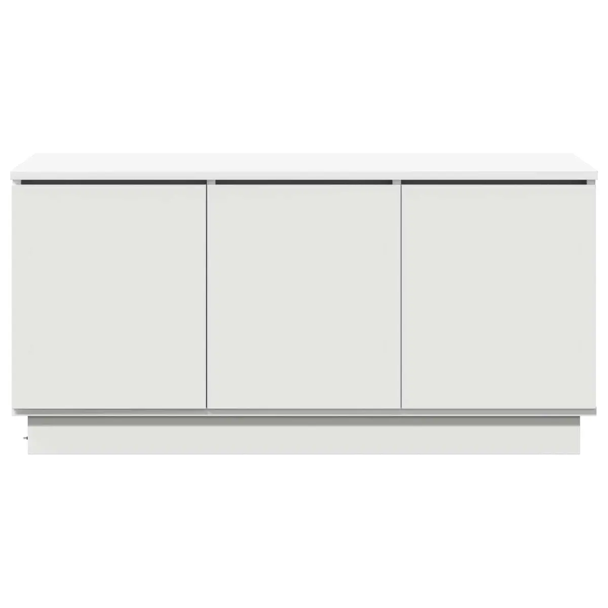 TV Cabinet White 100x38x49cm Engineered Wood with LED Lighting
