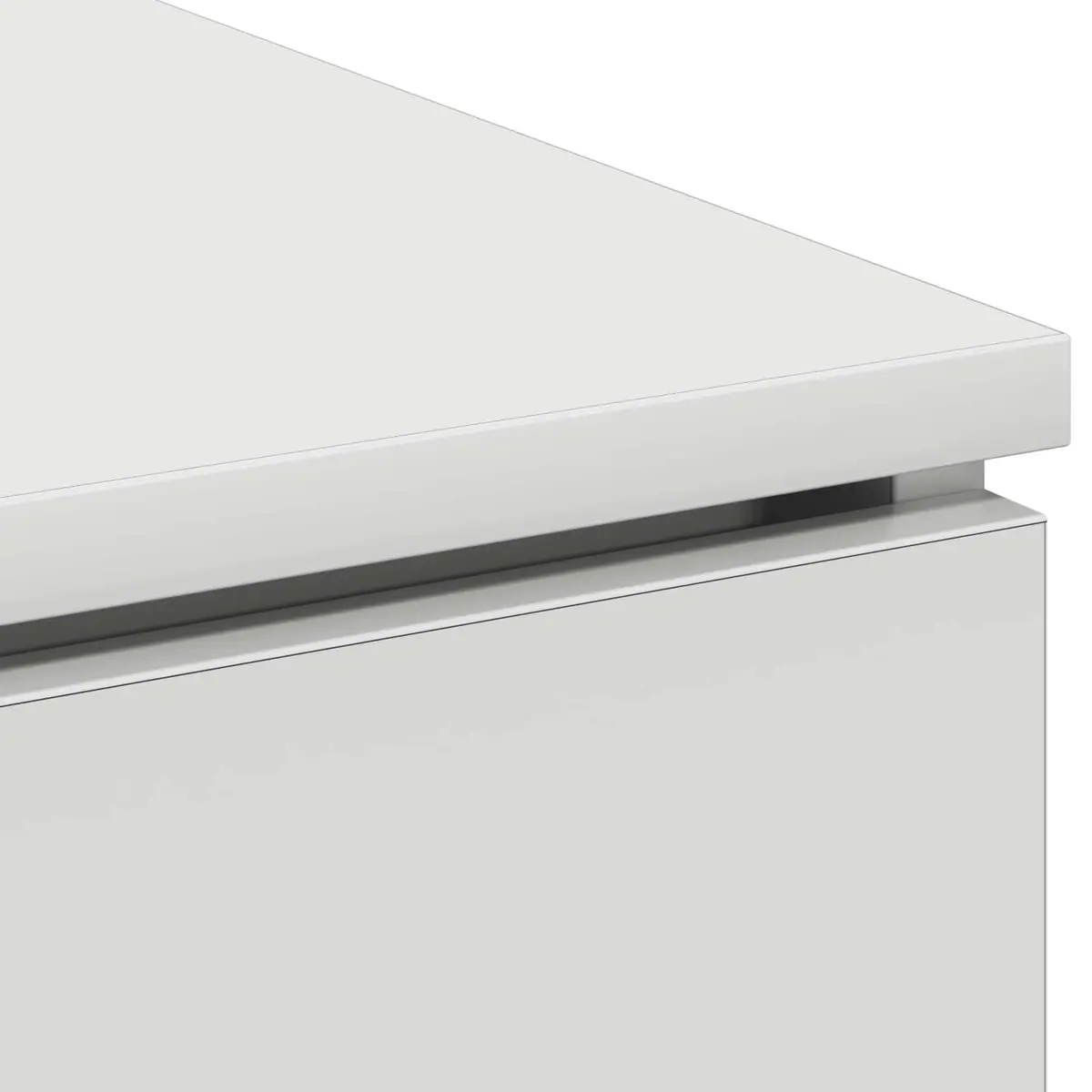 TV Cabinet White 100x38x49cm Engineered Wood with LED Lighting