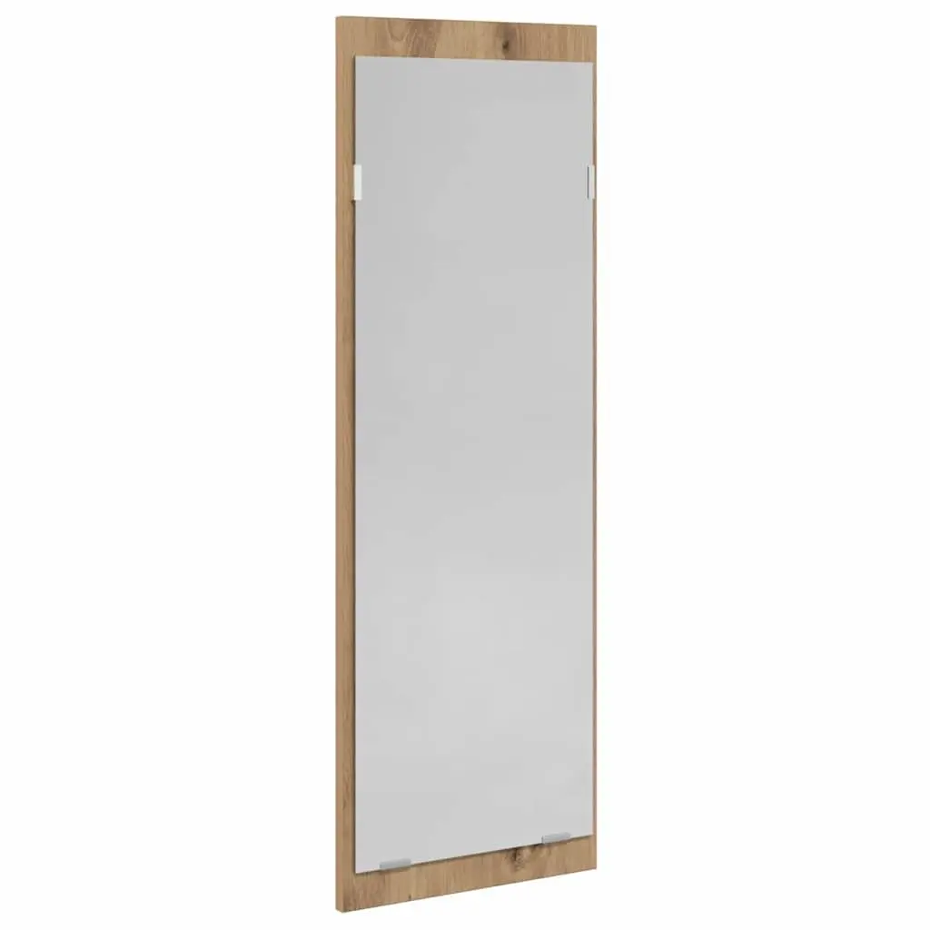 Hallway Furniture Set Modern Storage Bench Mirror Coat Racks Entryway Organiser Brown Engineered Wood