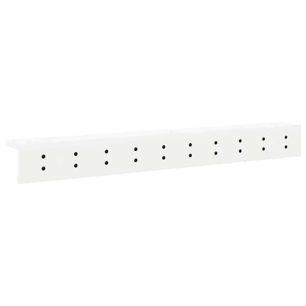 Wall-Mounted Coat Rack White 100cm Engineered Wood