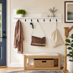 Elegant Wall-Mounted Coat Rack for Modern Spaces