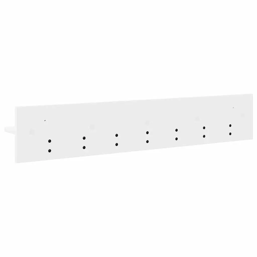 Wall-Mounted Coat Rack White Modern 100 x 10.5 x 18 cm Engineered Wood