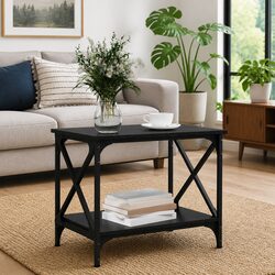 Black Oak Coffee Table for Cozy Living Spaces