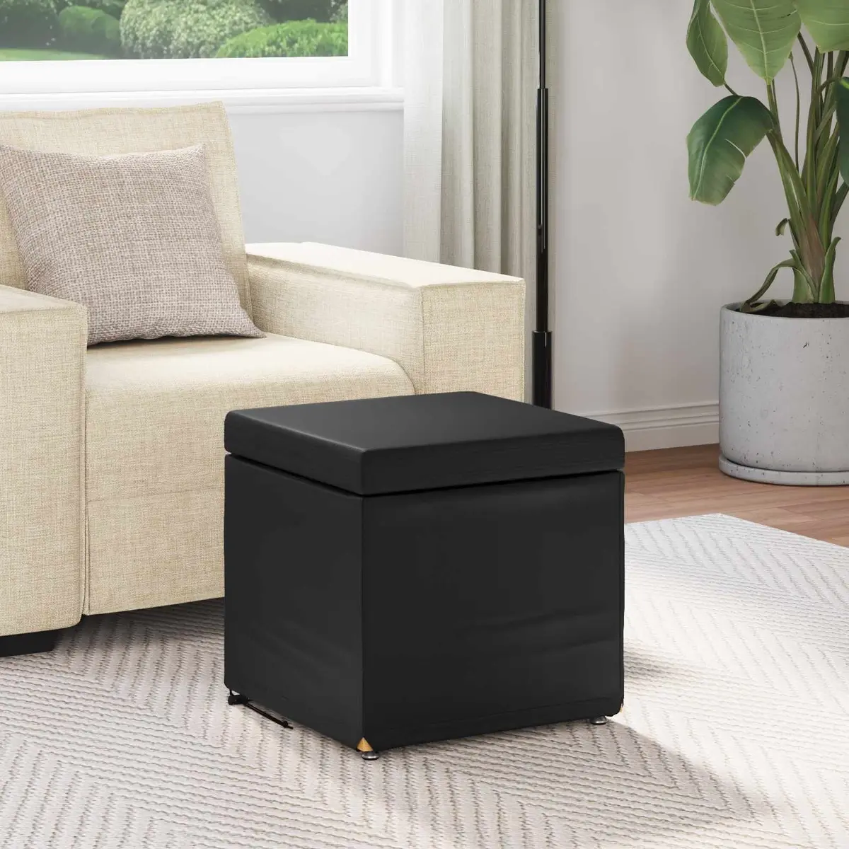 Black Bar Stool for Kitchen Counter Seating
