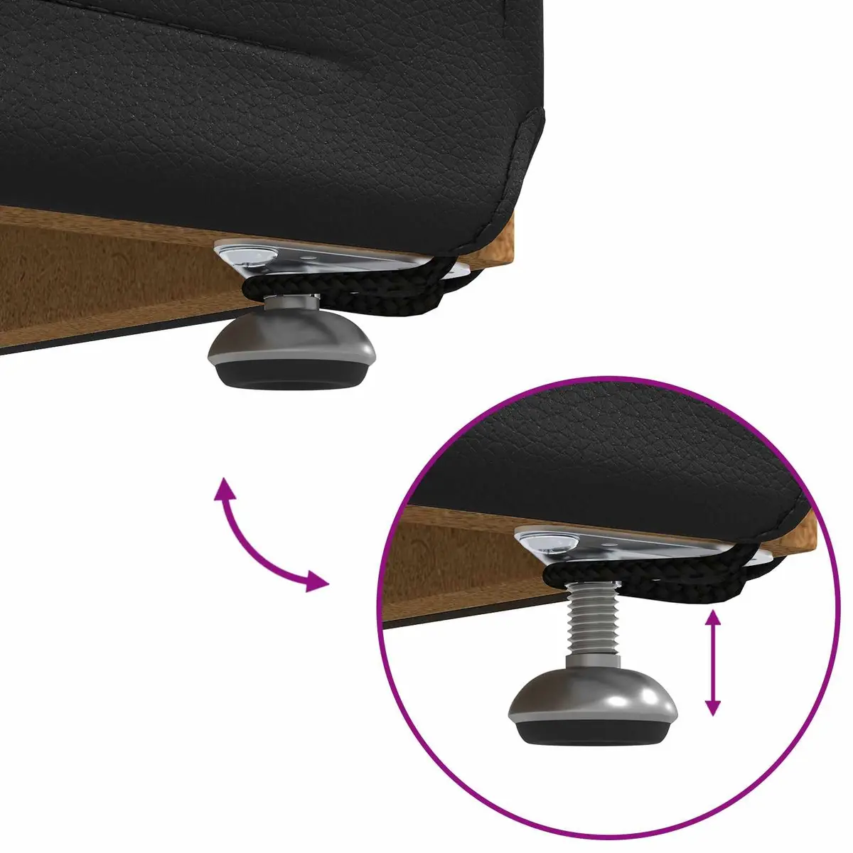 Black Bar Stool for Kitchen Counter Seating