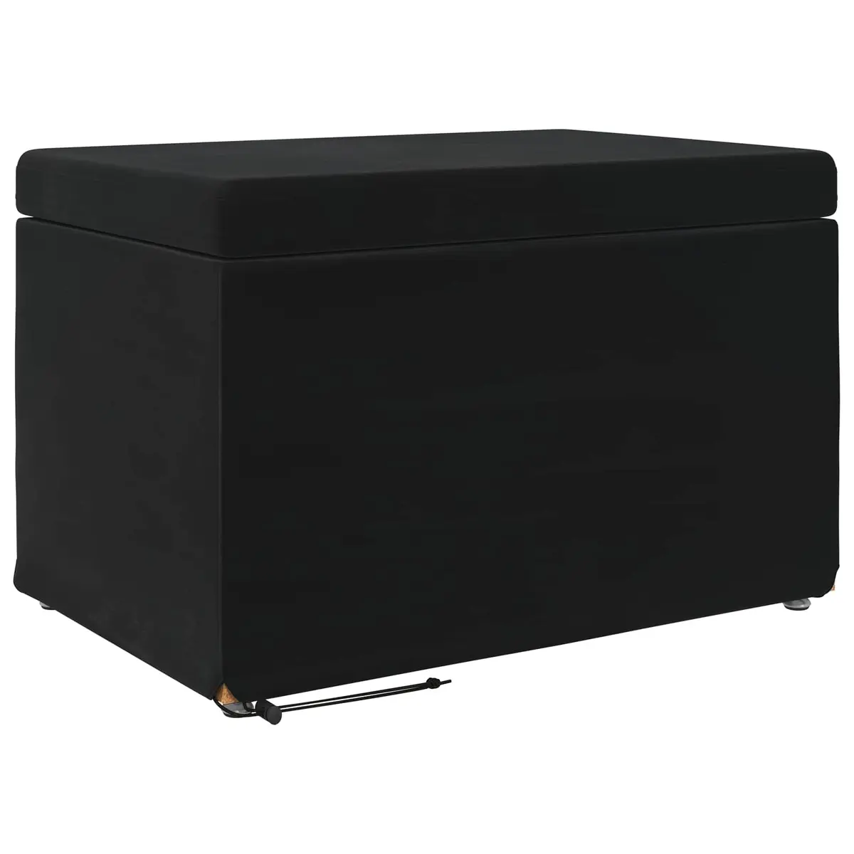 Black Velvet Bar Stool Backless Cushioned Modern Kitchen Counter Seat