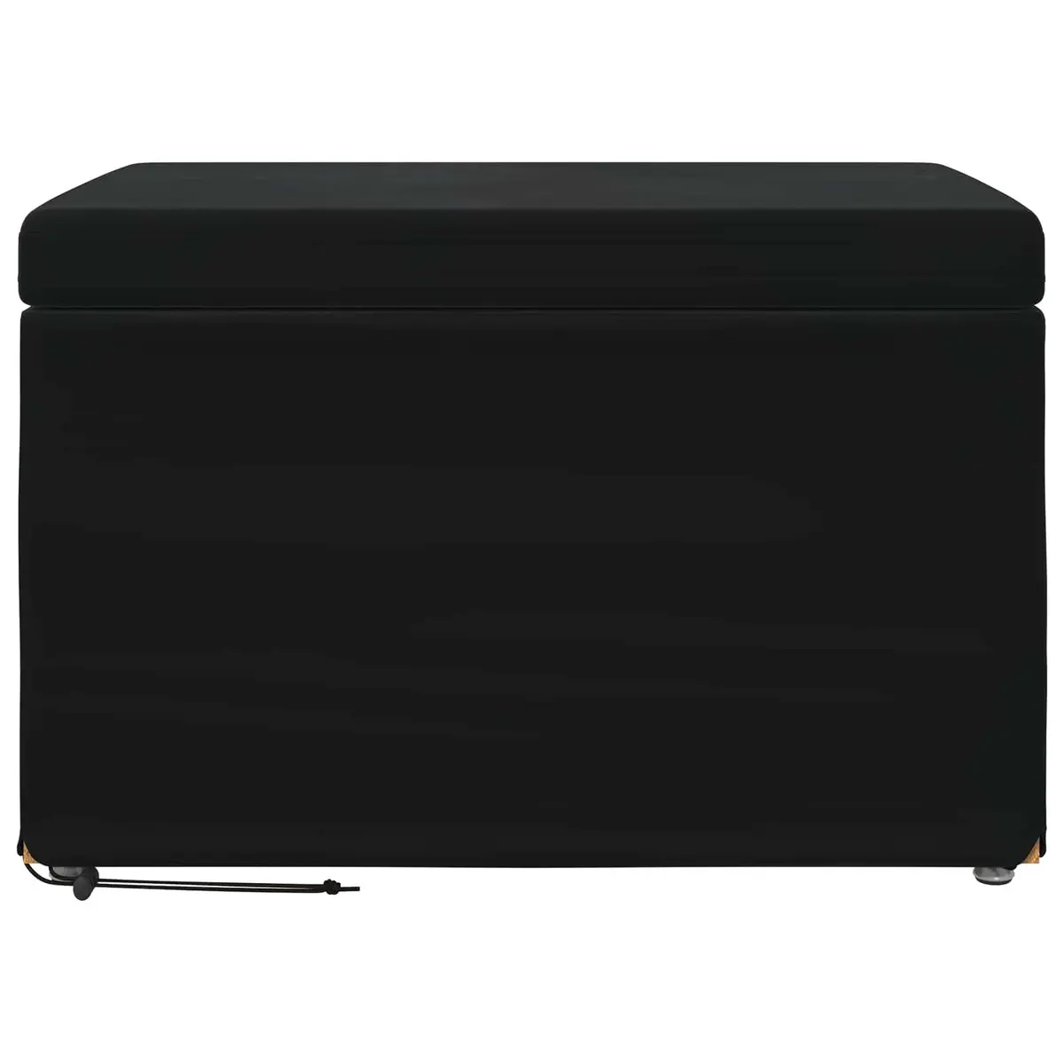 Black Velvet Bar Stool Backless Cushioned Modern Kitchen Counter Seat