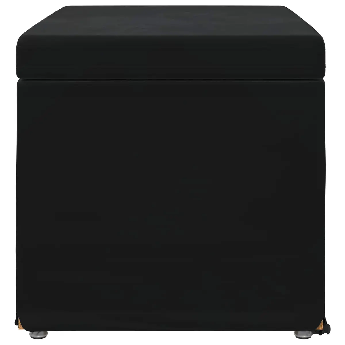 Black Velvet Bar Stool Backless Cushioned Modern Kitchen Counter Seat