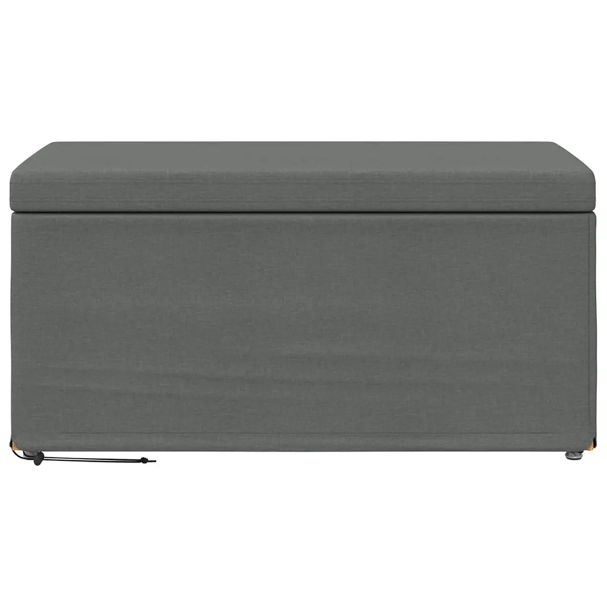 Grey Backless Bar Stool with Soft Fabric Cushion