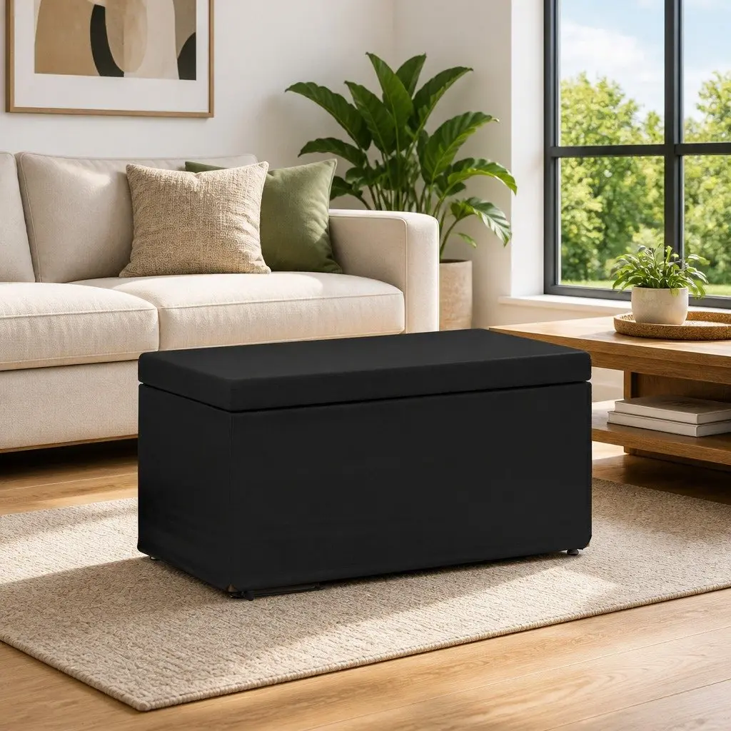 Black Bar Stool Backless Kitchen Counter Seat