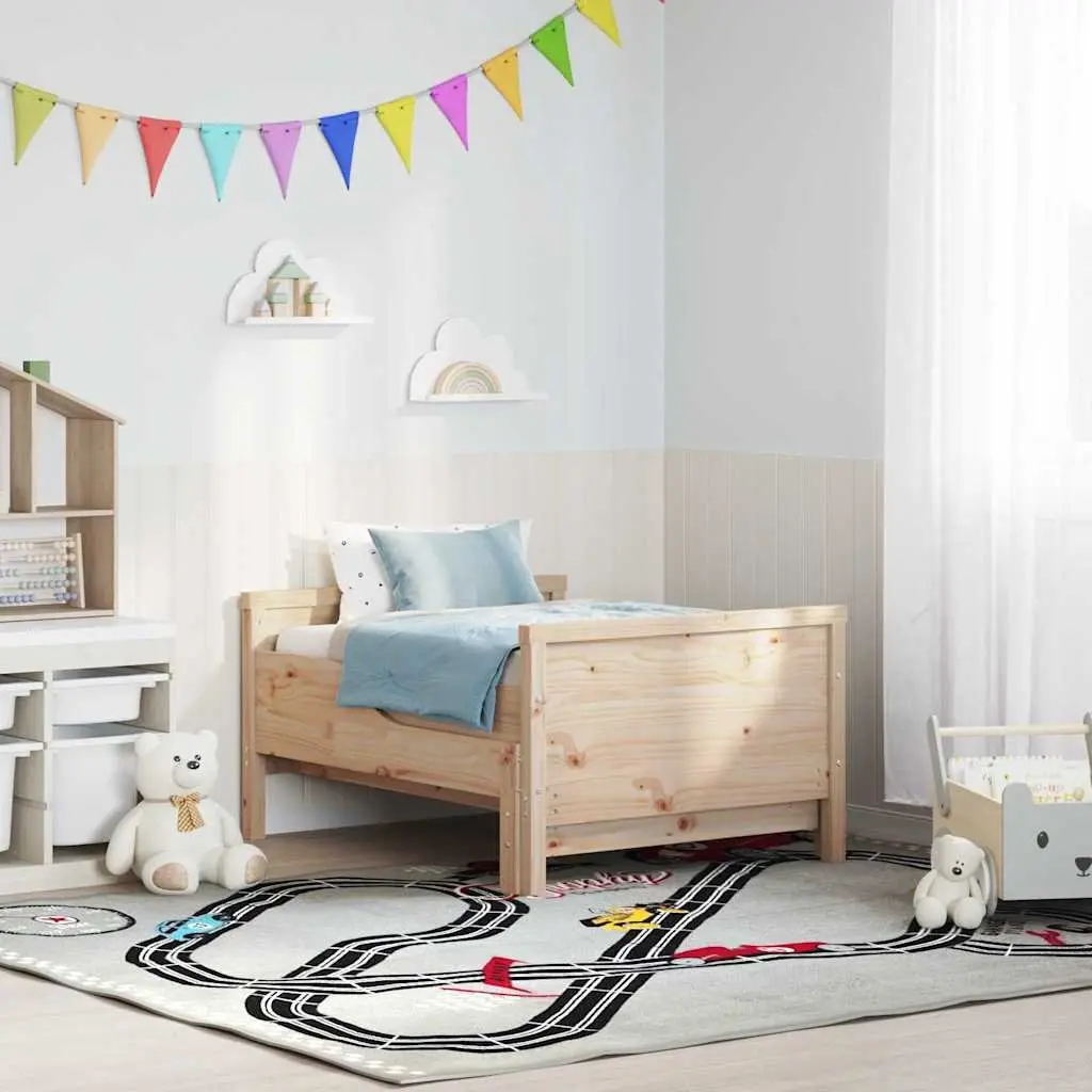 Bed Frame with Headboard and Footboard for Kids