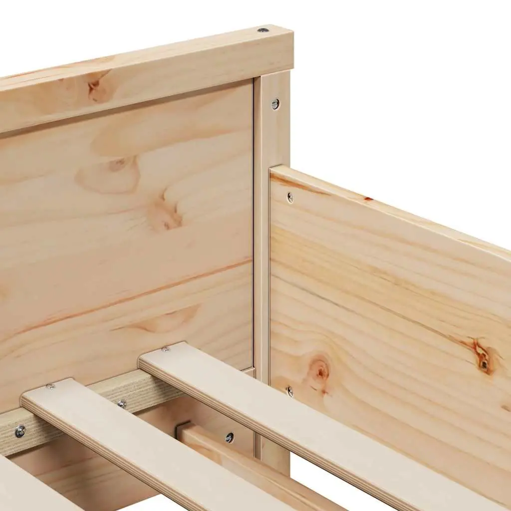 Bed Frame with Headboard and Footboard for Kids