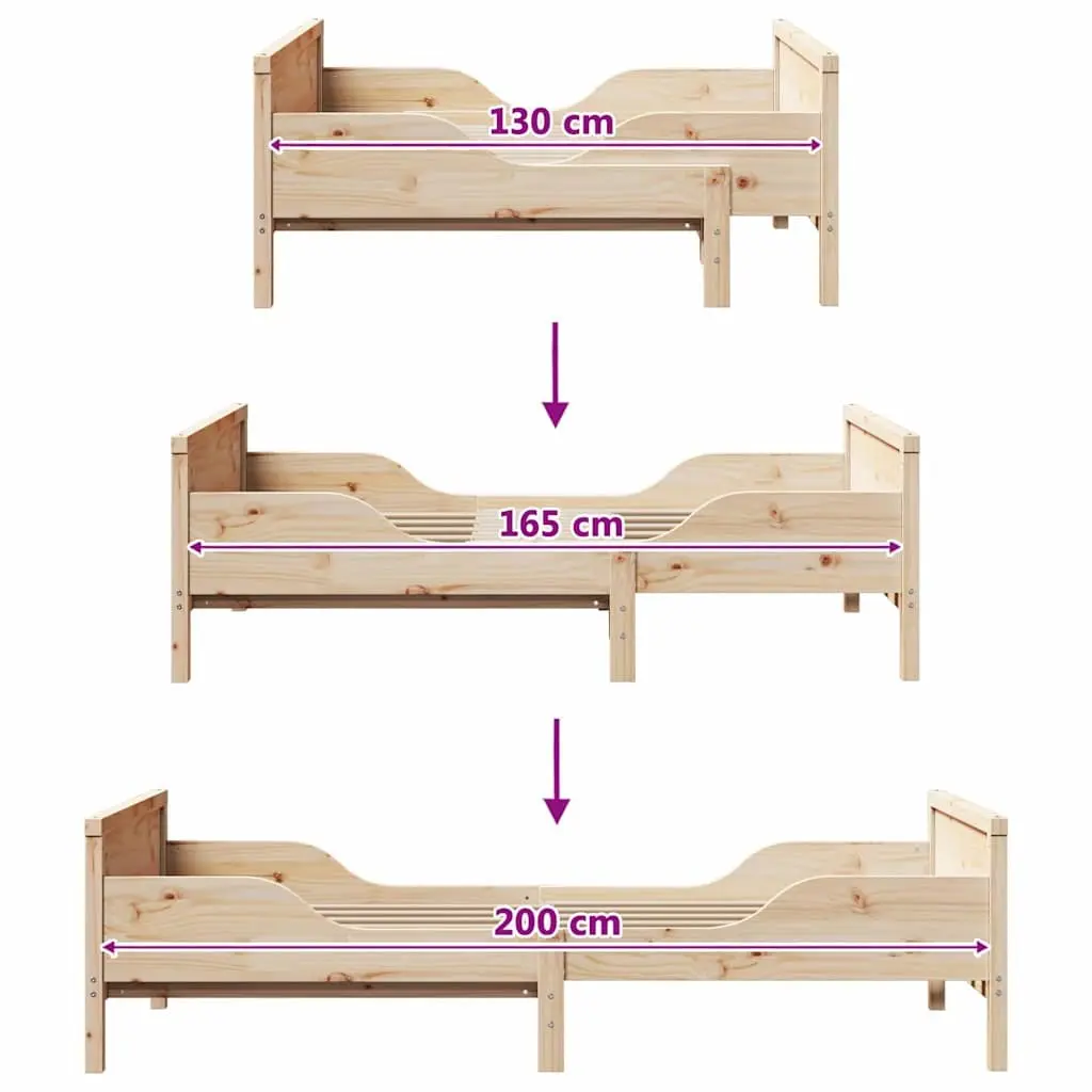 Bed Frame with Headboard and Footboard for Kids