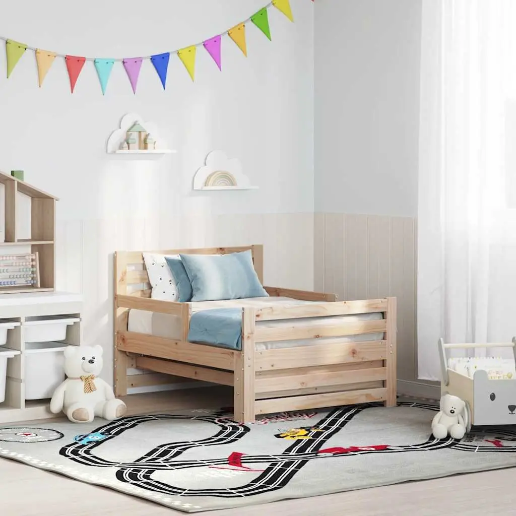 Bed Frame with Headboard 80 x 200 cm Kids Bedroom Furniture Modern Design