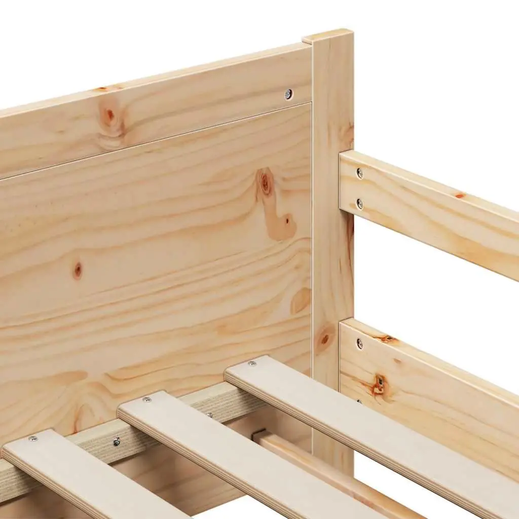Solid Pine Wood Kids Bed Frame 80 x 200 cm
