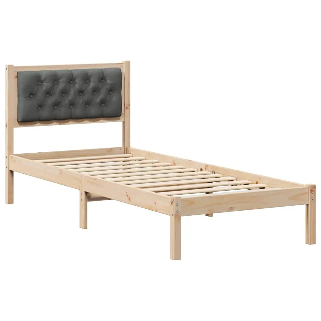Minimalist Bed Frame with Upholstered Headboard