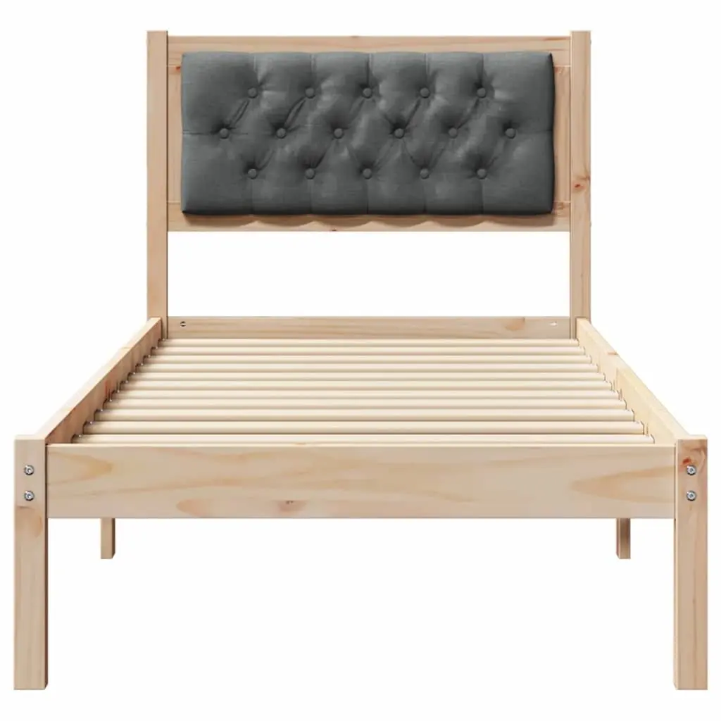 Minimalist Bed Frame with Upholstered Headboard