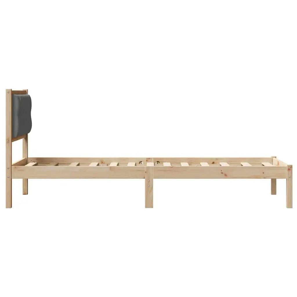 Minimalist Bed Frame with Upholstered Headboard