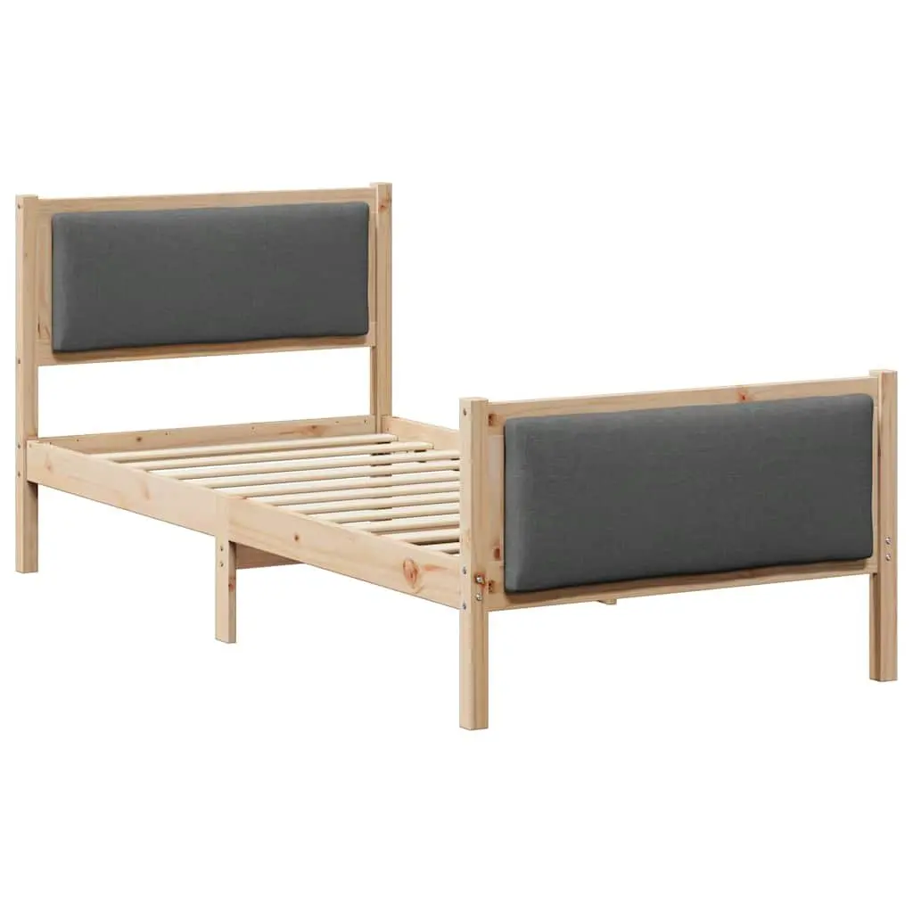 Bed Frame with Headboard 90 x 190 cm for Relaxing Nights
