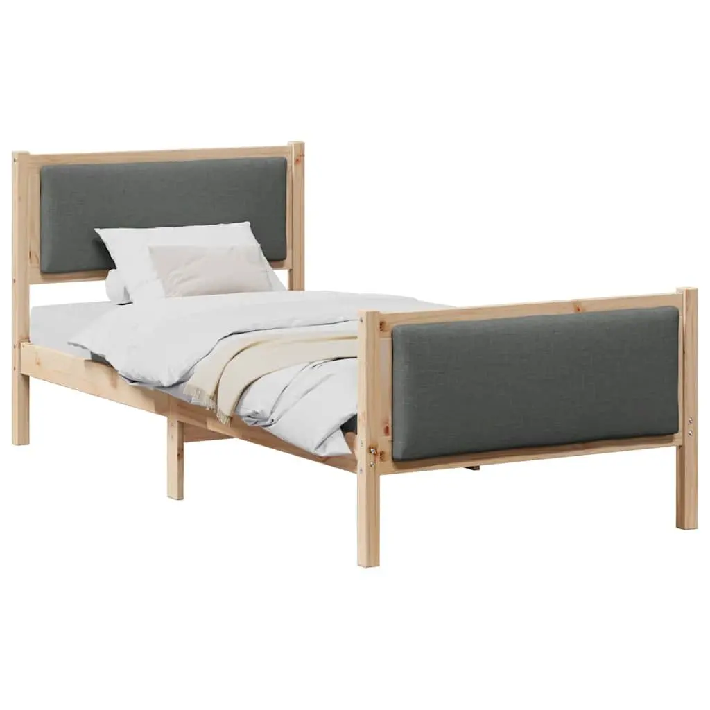 Bed Frame with Headboard 90 x 190 cm for Relaxing Nights