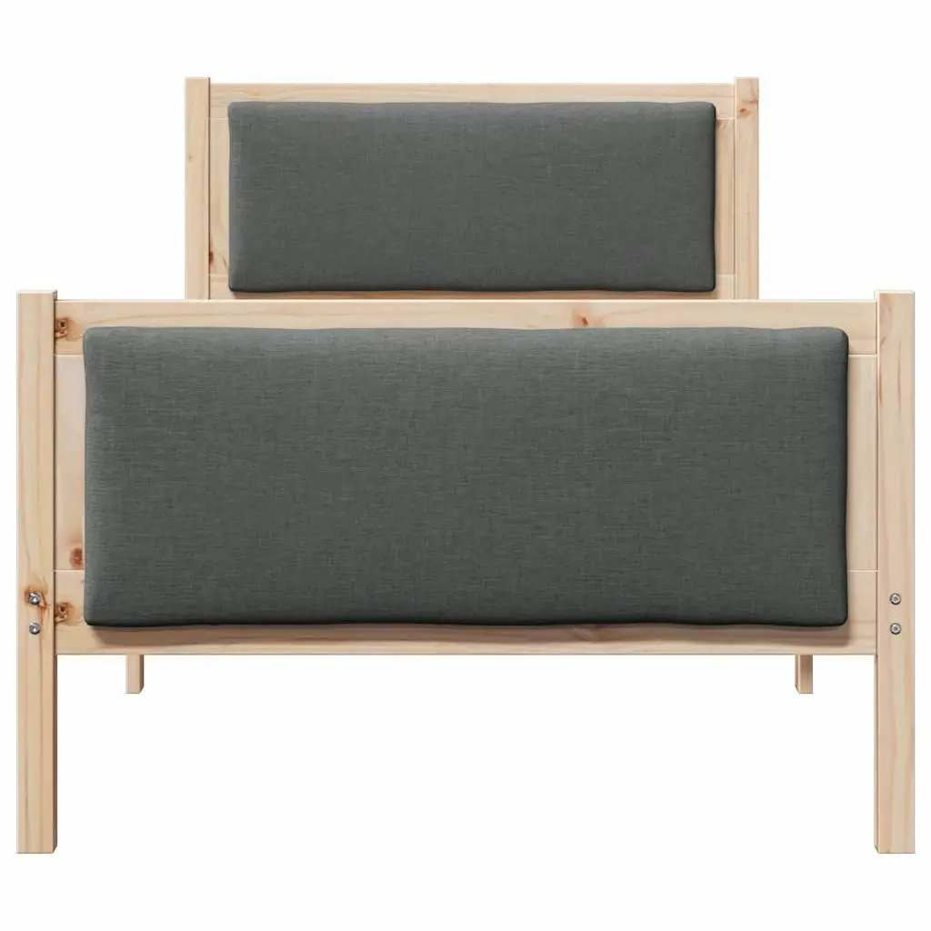 Bed Frame with Headboard 90 x 190 cm for Relaxing Nights