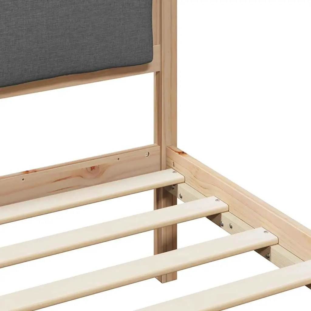 Bed Frame with Headboard 90 x 190 cm for Relaxing Nights