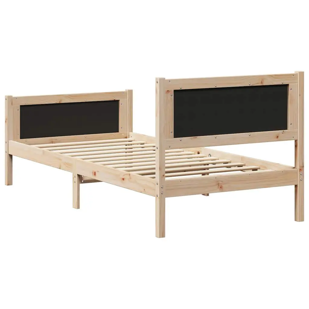 Bed Frame with Padded Headboard 90 x 190 cm