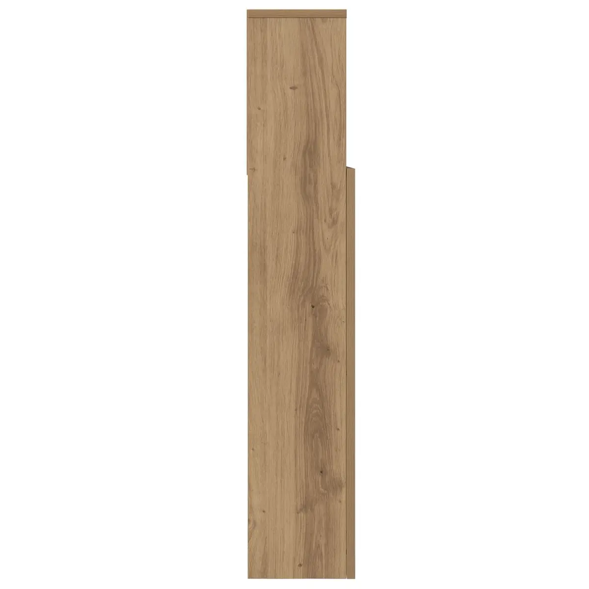 Wall-Mounted Headboard Cabinet with Shelves Modern Bedroom Storage Engineered