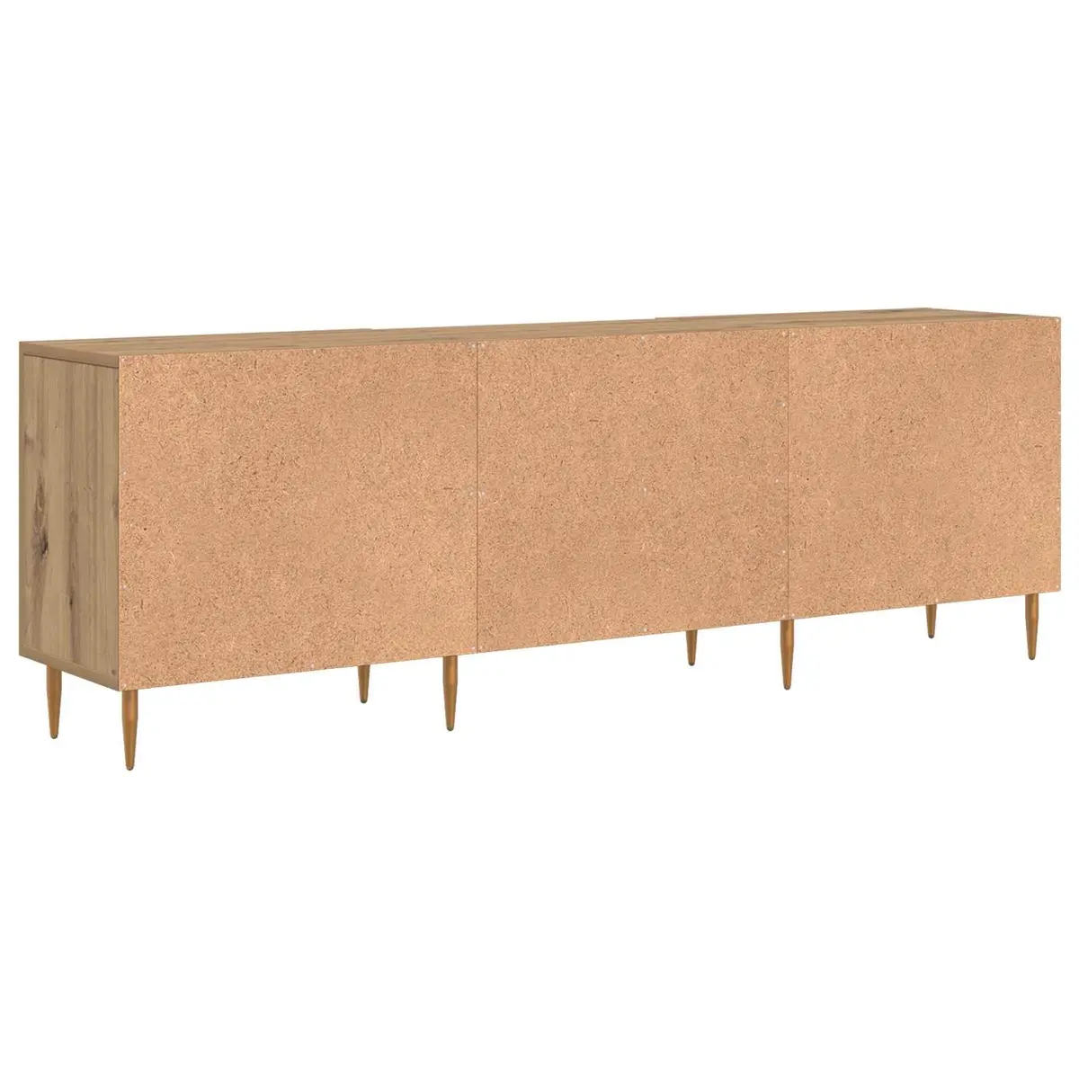 TV Cabinet 150cm Modern Rectangular Storage Unit Brown Engineered Wood Living