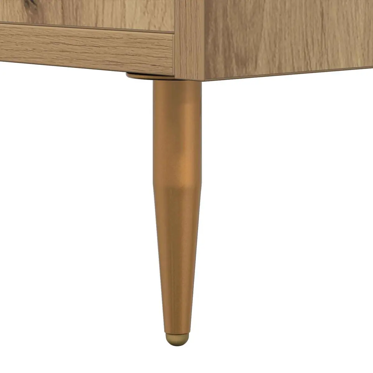 TV Cabinet 150cm Modern Rectangular Storage Unit Brown Engineered Wood Living
