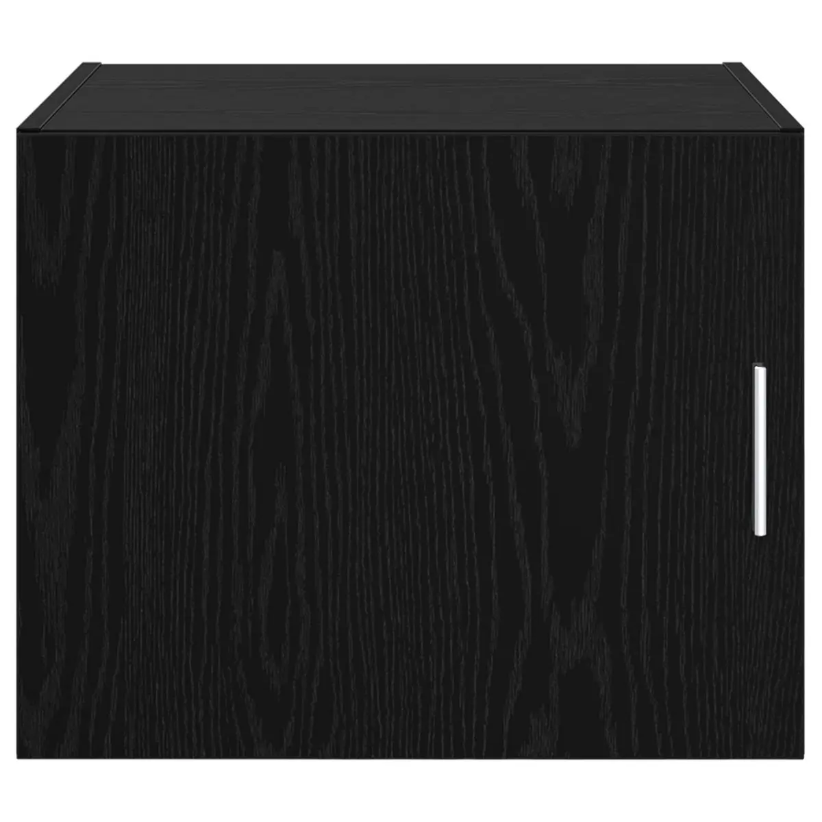Wall Cabinet Black Oak Storage Furniture Rustic Wooden Sideboard Living Room