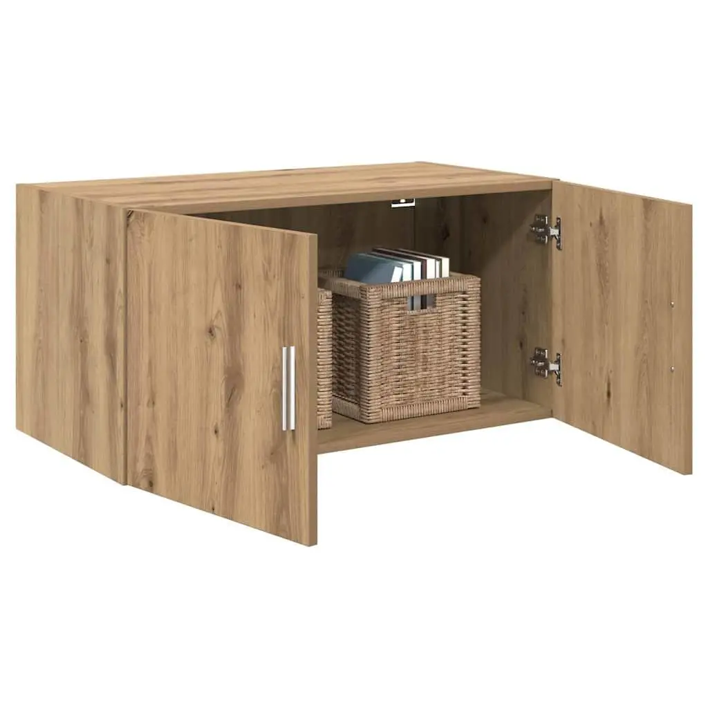 Wall Cabinet Brown Storage Furniture Engineered Wood 80 x 42.5 x 40 cm Mounted