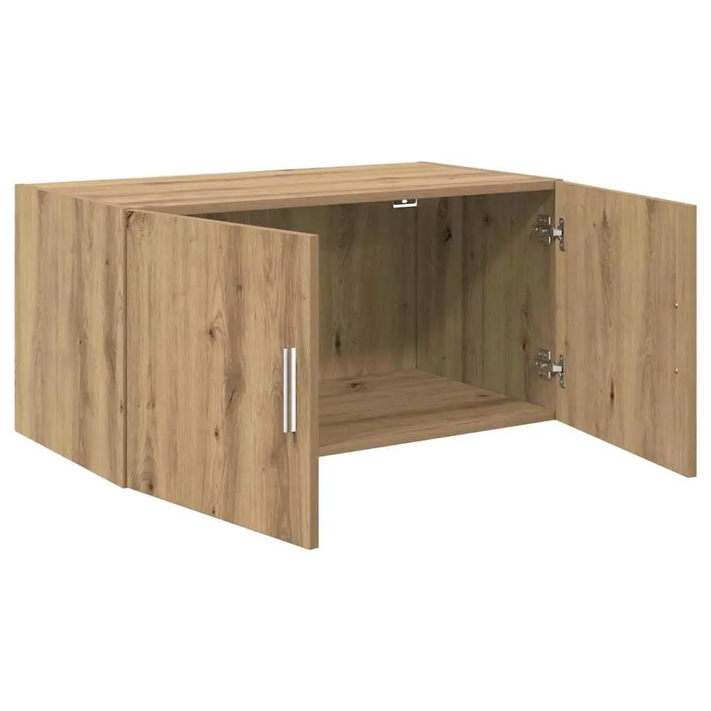 Wall Cabinet Brown Storage Furniture Engineered Wood 80 x 42.5 x 40 cm Mounted