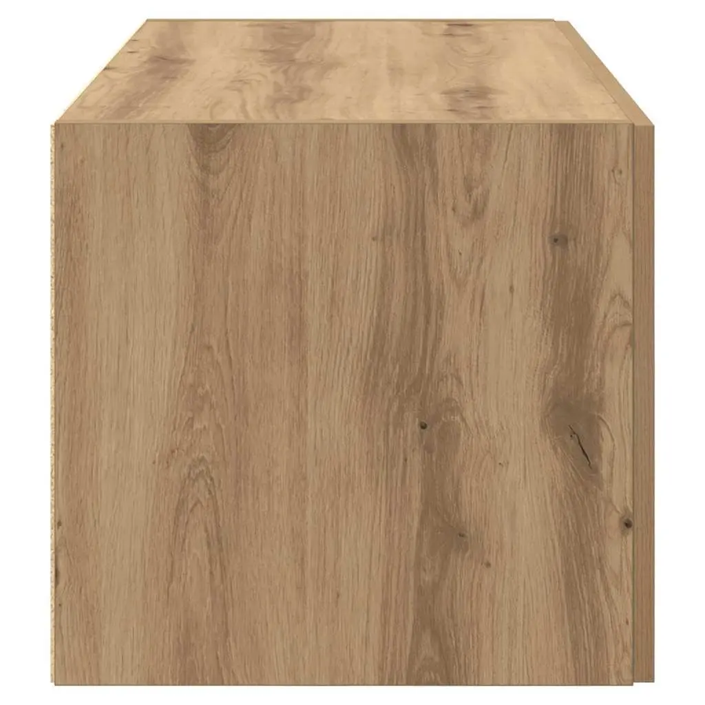 Wall Cabinet Brown Storage Furniture Engineered Wood 80 x 42.5 x 40 cm Mounted