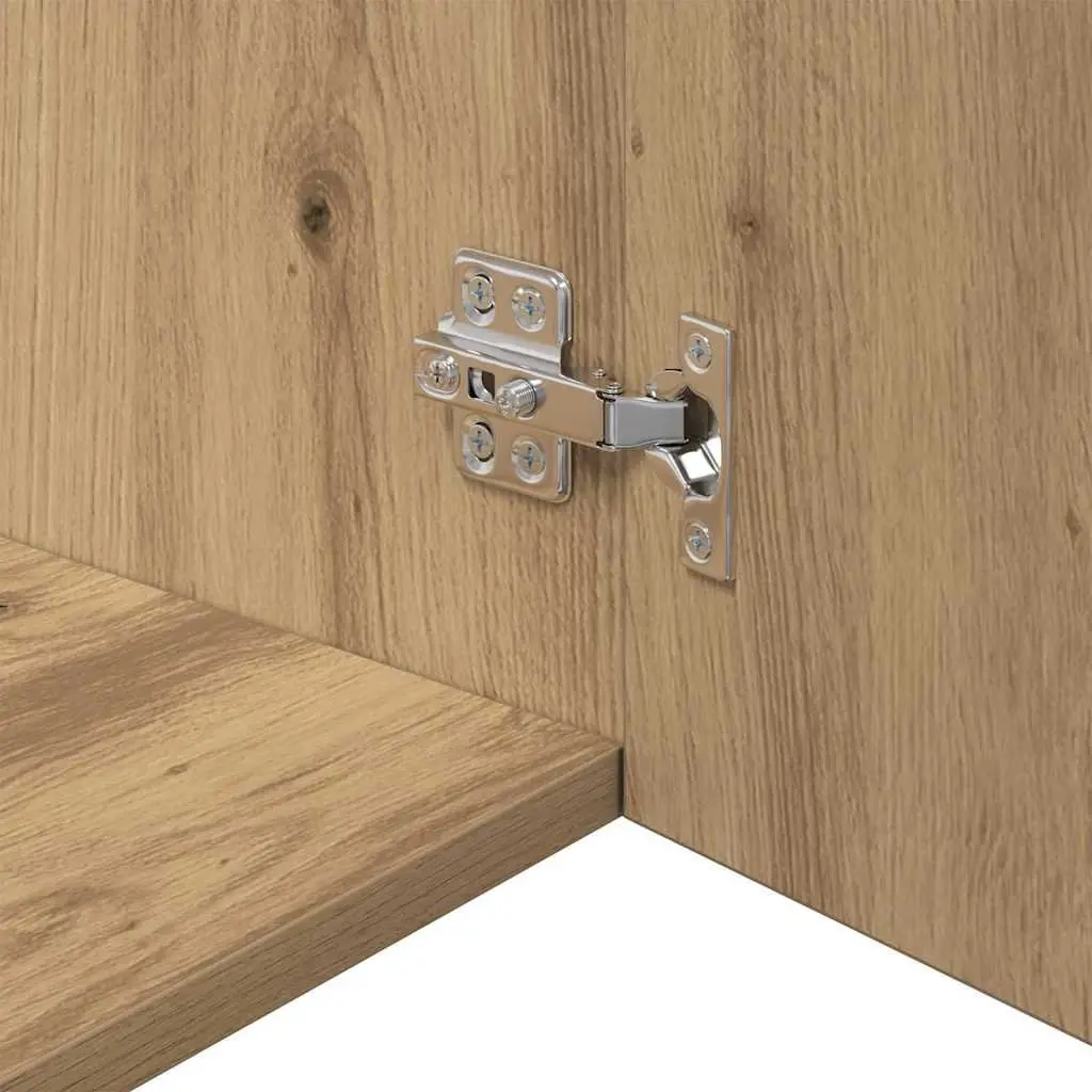 Wall Cabinet Brown Storage Furniture Engineered Wood 80 x 42.5 x 40 cm Mounted