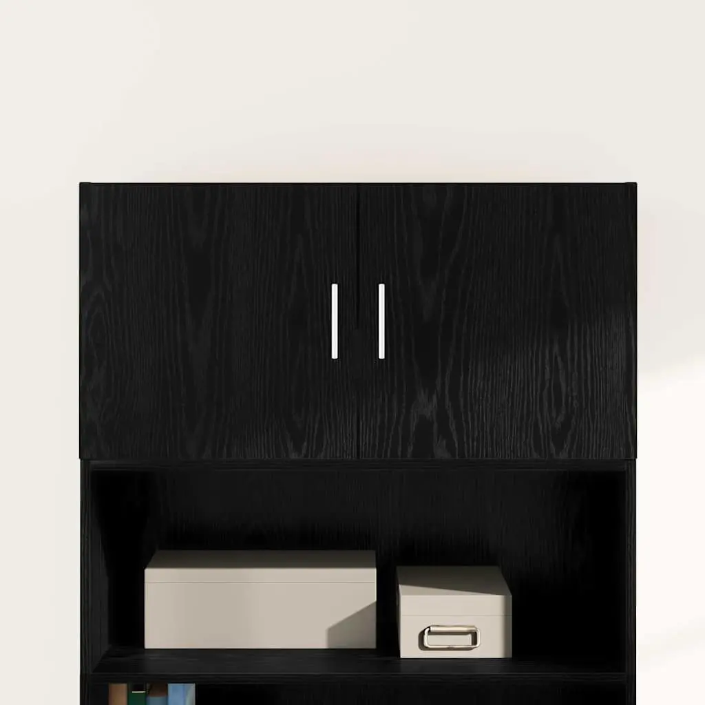Wall Cabinet Black Oak Engineered Wood 80x42.5x40cm