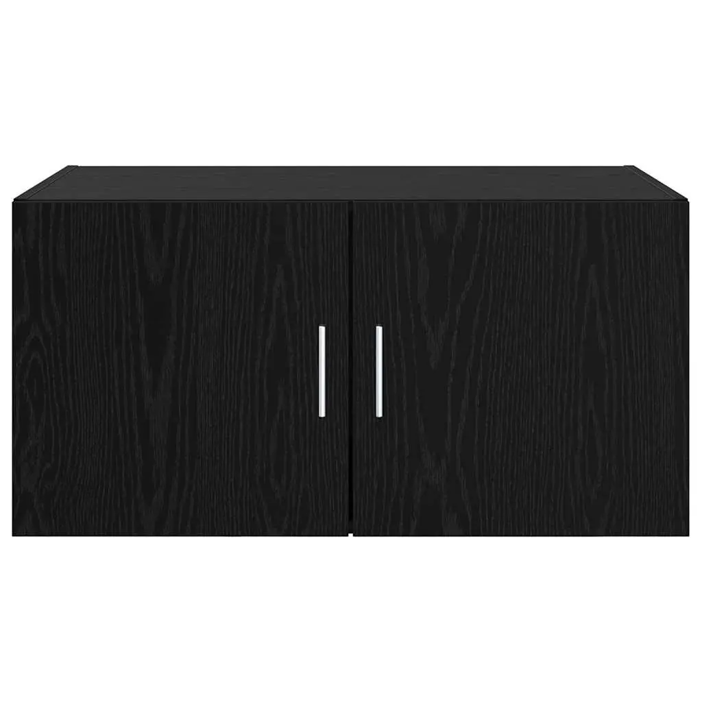 Wall Cabinet Black Oak Engineered Wood 80x42.5x40cm