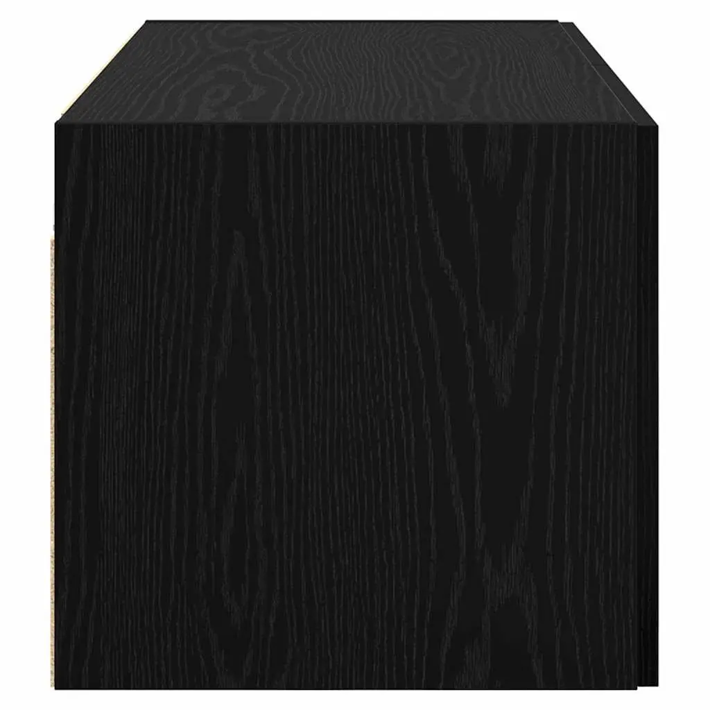 Wall Cabinet Black Oak Engineered Wood 80x42.5x40cm