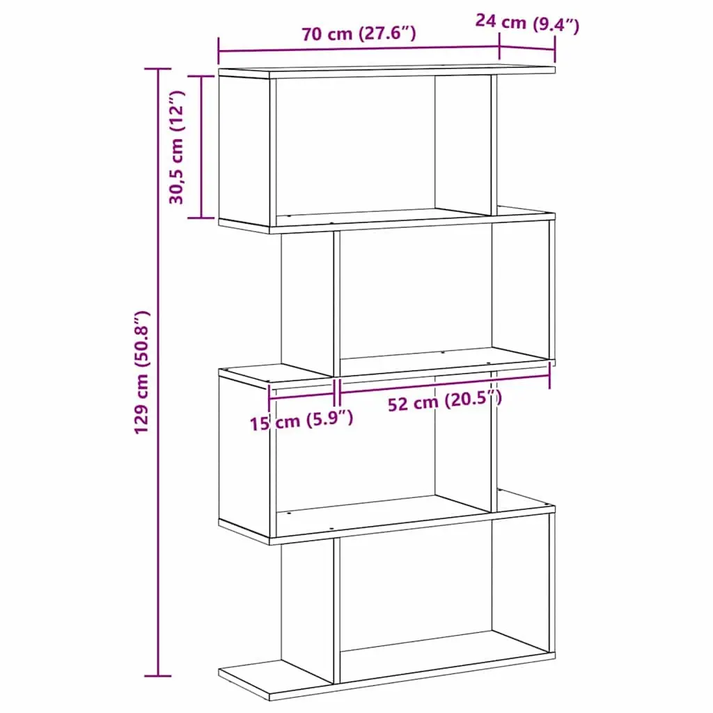 Black Oak Book Cabinet with Storage Shelves