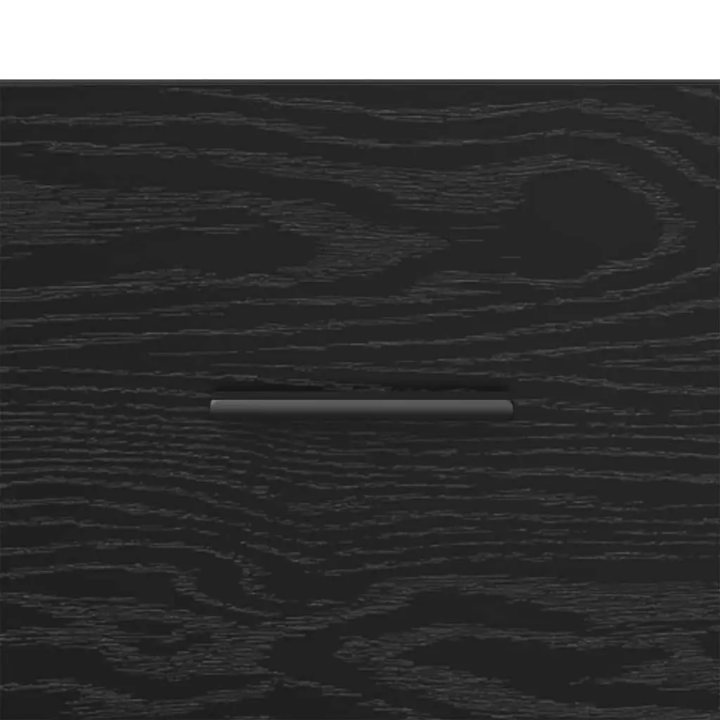 Bedside Cabinet Black Oak 35 x 60 x 50 cm Engineered Wood