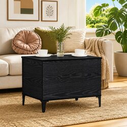 Black Oak Coffee Table for Modern Living Spaces