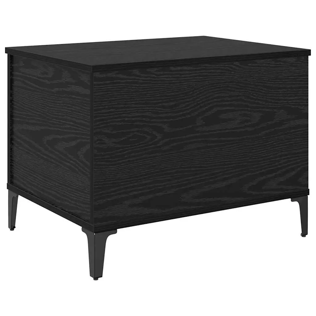 Coffee Table Black Oak Modern Living Room Accent Furniture Engineered Wood