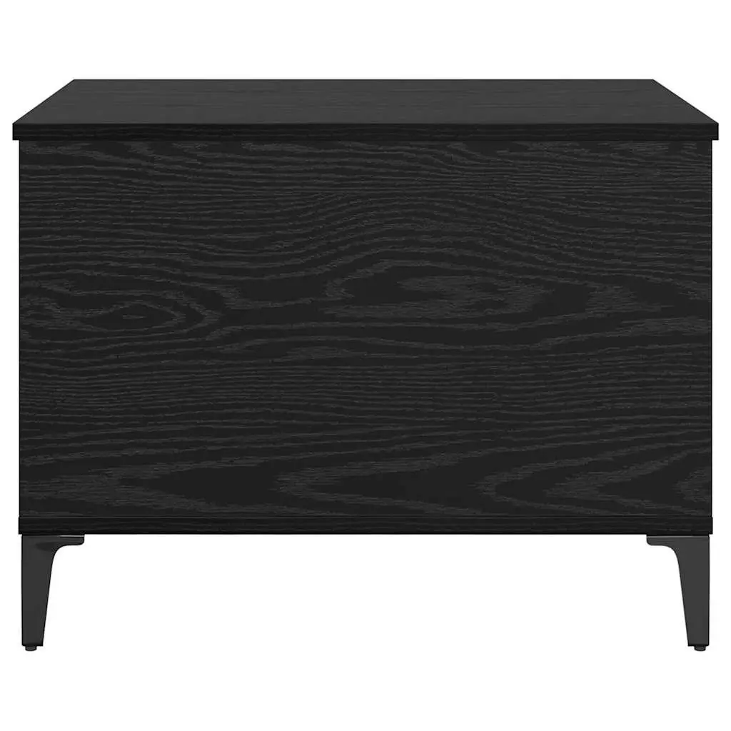 Coffee Table Black Oak Modern Living Room Accent Furniture Engineered Wood